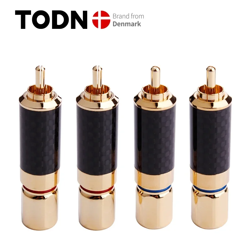 4 PCS HIFI RCA Plug High Quality Carbon Fiber 24k Gold-plated RCA Connectors
4 PCS HIFI RCA Plug High Quality Carbon Fiber 24k Gold-plated RCA Connectors