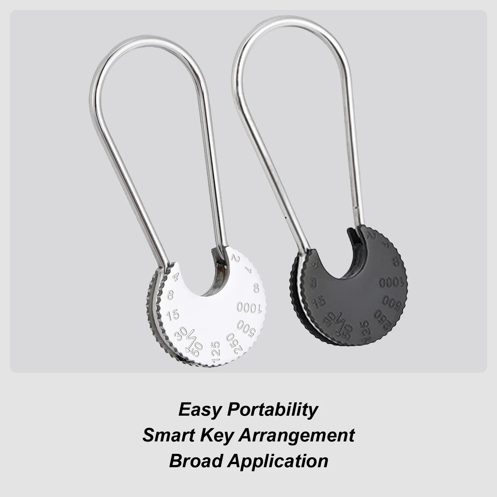 Stainless Steel Keychain Pulley Key Chain with Digital Identification Heavy Duty Creative Keyring for Travel House Women Men
Stainless Steel Keychain Pulley Key Chain with Digital Identification Heavy Duty Creative Keyring for Travel House Women Men