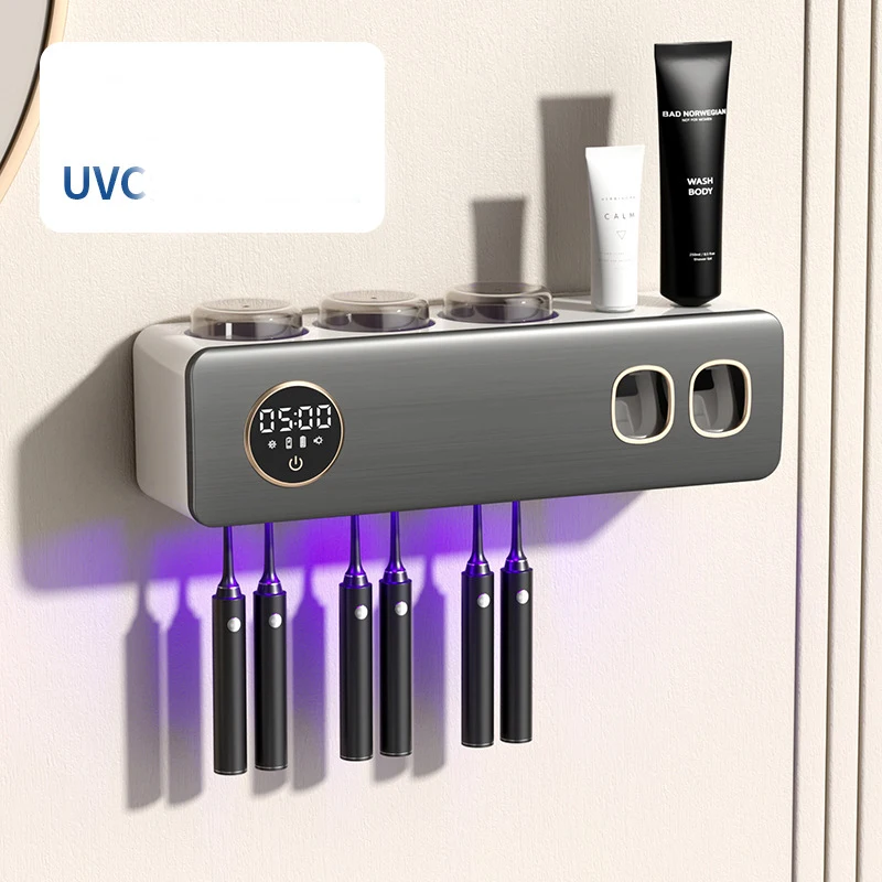 2023 Household Toothbrush Holder Bathroom Ultraviolet Item Organiser Sterilised Toothbrush Drying Technology Toothbrush Storage
2023 Household Toothbrush Holder Bathroom Ultraviolet Item Organiser Sterilised Toothbrush Drying Technology Toothbrush Storage