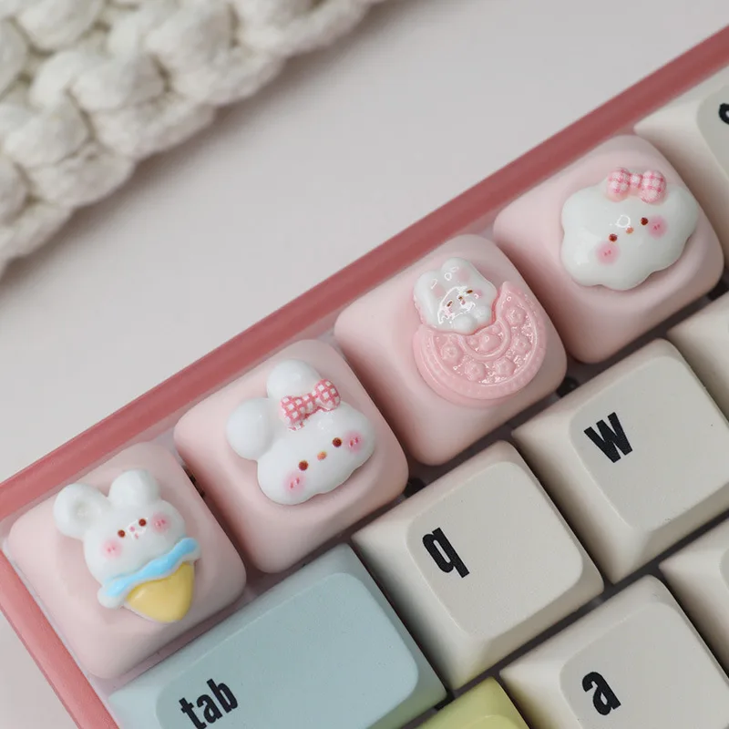 MOA Mini Rabbit Lollipop Keycap Creative Handmade Resin Mechanical Keyboard Cap Cute Personalized Cap
MOA Mini Rabbit Lollipop Keycap Creative Handmade Resin Mechanical Keyboard Cap Cute Personalized Cap