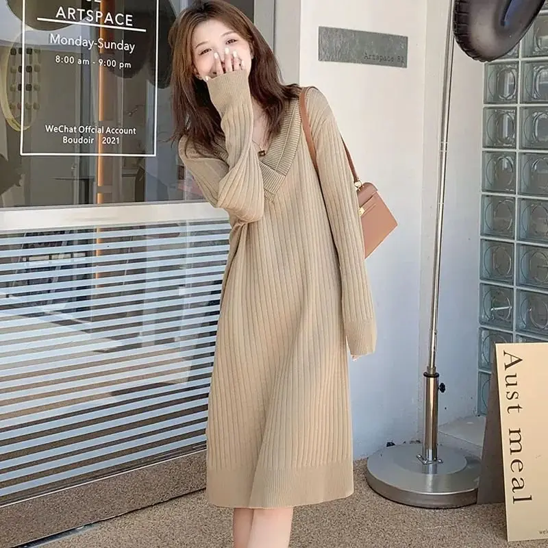 Пуловеры длиной до колена, милые свитера, джемперы, женские джемперы с широким воротником и завязкой на талии, зимние до колена Ulzzang Teengirl, модные двухцветные OL
Пуловеры длиной до колена, милые свитера, джемперы, женские джемперы с широким воротником и завязкой на талии, зимние до колена Ulzzang Teengirl, модные двухцветные OL