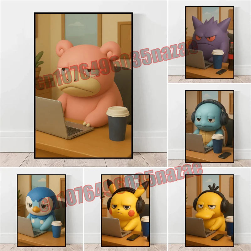 Japanese Childhood Anime Pokemon HD 3D Painting Style Art Poster Canvas Painting Suitable for Bedroom Home Wall Decoration Gifts
Japanese Childhood Anime Pokemon HD 3D Painting Style Art Poster Canvas Painting Suitable for Bedroom Home Wall Decoration Gifts