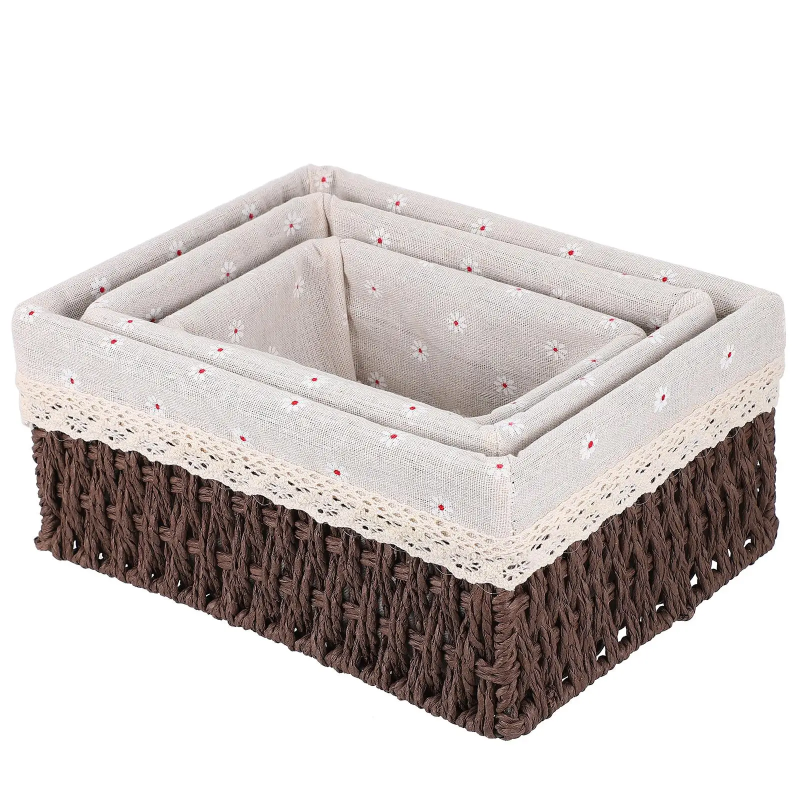 3 Pcs Rattan Storage Baskets Small Size Woven Organizer Containers for Home Office Desk Cabinet Flower Basket
3 Pcs Rattan Storage Baskets Small Size Woven Organizer Containers for Home Office Desk Cabinet Flower Basket