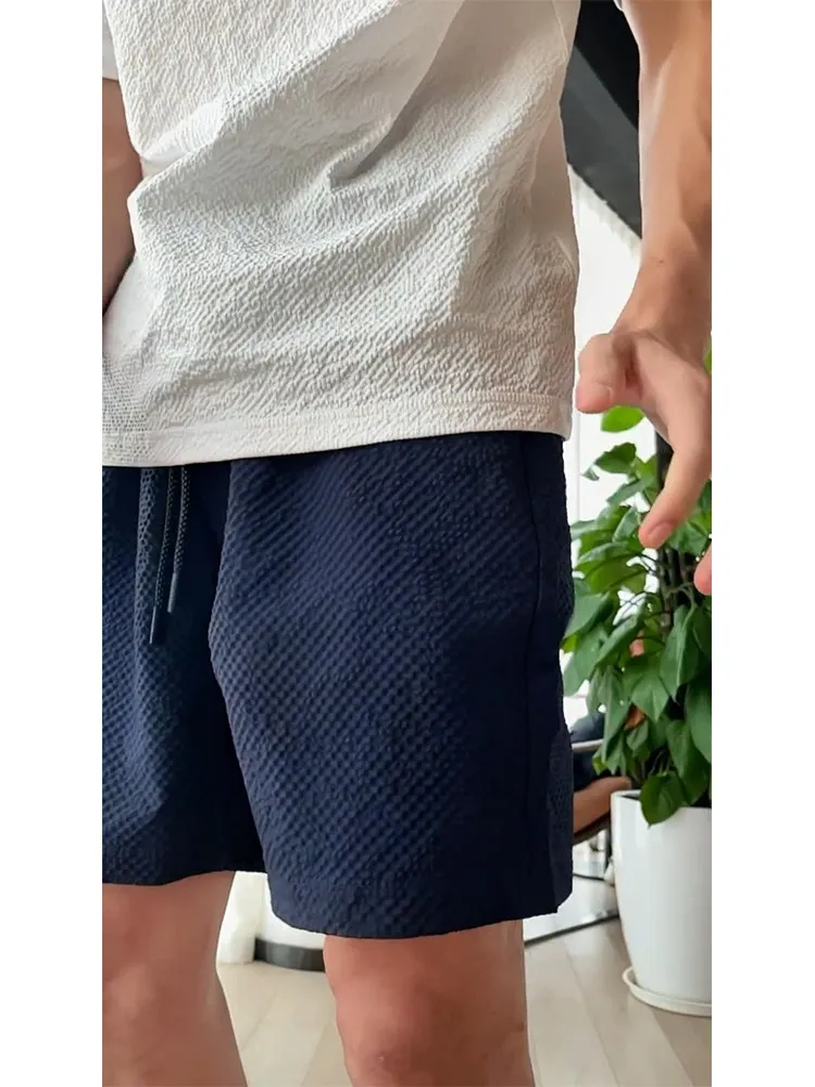 Light Blue Bubble Cloth 4-Part Men's Summer Thin Quick-Drying Sport Shorts Knee-Length Five-Part Mid-Pants Casual Loose Fit
Light Blue Bubble Cloth 4-Part Men's Summer Thin Quick-Drying Sport Shorts Knee-Length Five-Part Mid-Pants Casual Loose Fit