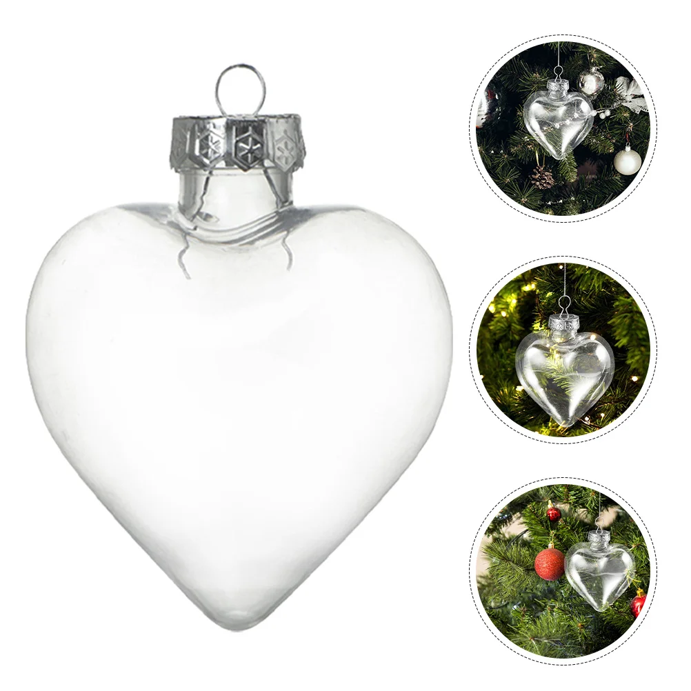 10Pcs Transparent Heart Ornaments Fillable Plastic Christmas Ball Decor for Indoor Outdoor Tree Display Creative Craft Gift
10Pcs Transparent Heart Ornaments Fillable Plastic Christmas Ball Decor for Indoor Outdoor Tree Display Creative Craft Gift