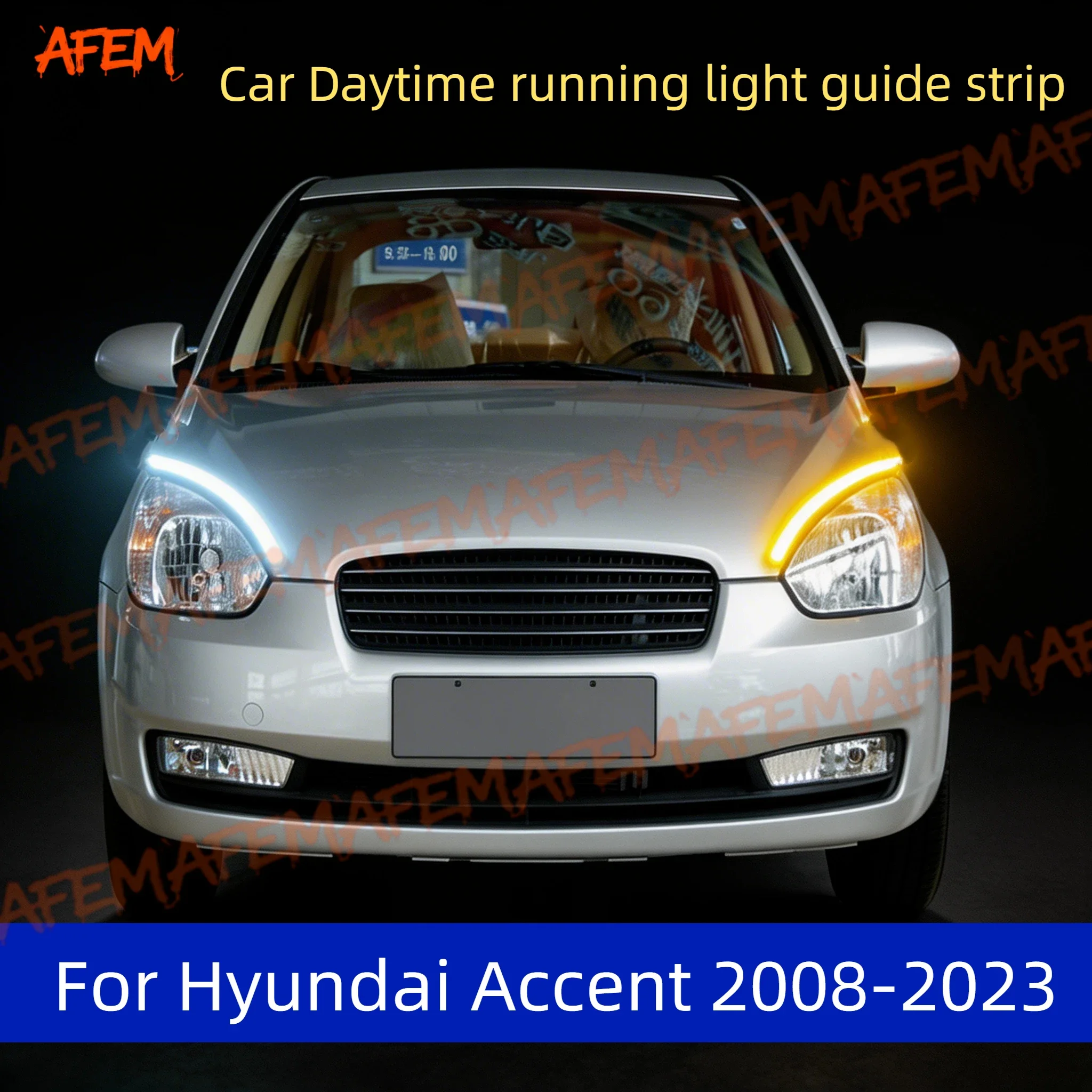 2Pcs For Hyundai Accent 2008-2023 12V Led Guide Strip Headlight For Car Daytime Running Lights Turn Signal DRL Car Modification
2Pcs For Hyundai Accent 2008-2023 12V Led Guide Strip Headlight For Car Daytime Running Lights Turn Signal DRL Car Modification
