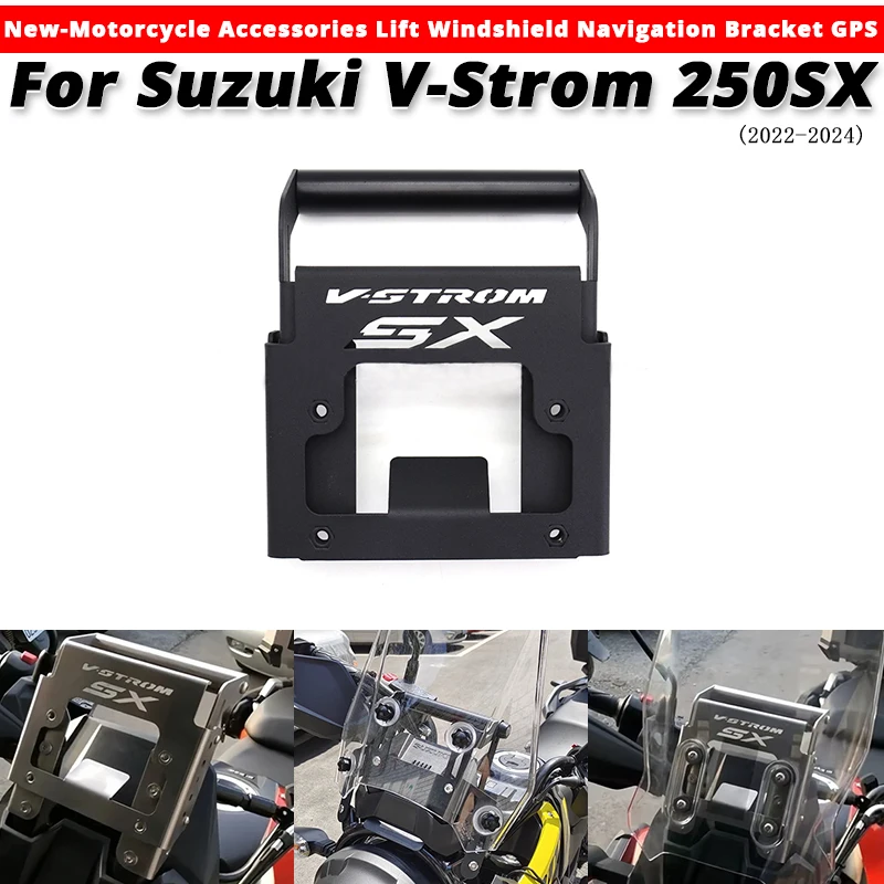 For SUZUKI V-Strom 250SX 2022 -2024 New-Motorcycle Accessories Lift Windshield Navigation Bracket GPS Slip on SUZUKI VStrom-250 
For SUZUKI V-Strom 250SX 2022 -2024 New-Motorcycle Accessories Lift Windshield Navigation Bracket GPS Slip on SUZUKI VStrom-250
