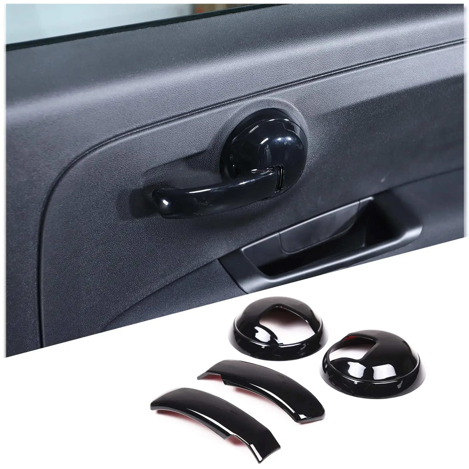 4-Piece Glossy Black ABS Interior Door Handle Cover Trim For Fiat 500 And 500 Abarth 2010–2024
4-Piece Glossy Black ABS Interior Door Handle Cover Trim For Fiat 500 And 500 Abarth 2010–2024