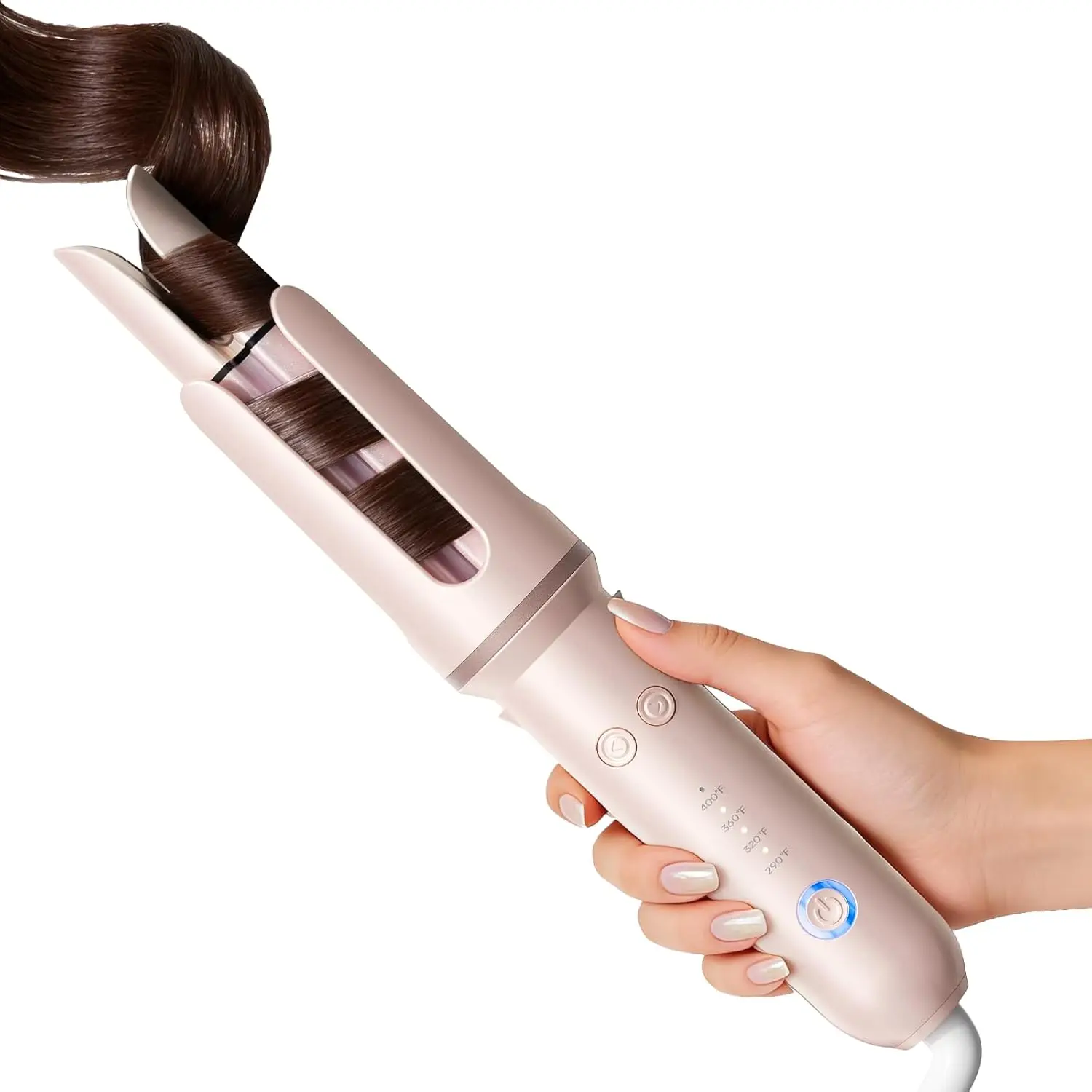 Automatic Curling Iron 1.25" Rotating Barrel for Loose Curls & Beach Waves, 4 Heat Settings, Ionic Ceramic, Dual Voltage
Automatic Curling Iron 1.25" Rotating Barrel for Loose Curls & Beach Waves, 4 Heat Settings, Ionic Ceramic, Dual Voltage