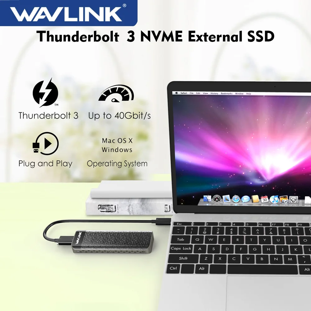Корпус Wavlink M.2 NVMe PCIe SSD-сертифицированный Intel Thunderbolt ™ 3 передачи 40 Гбит/с, алюминиевый внешний внешний 2 ТБ для ОС Windows и Mac
Корпус Wavlink M.2 NVMe PCIe SSD-сертифицированный Intel Thunderbolt ™ 3 передачи 40 Гбит/с, алюминиевый внешний внешний 2 ТБ для ОС Windows и Mac