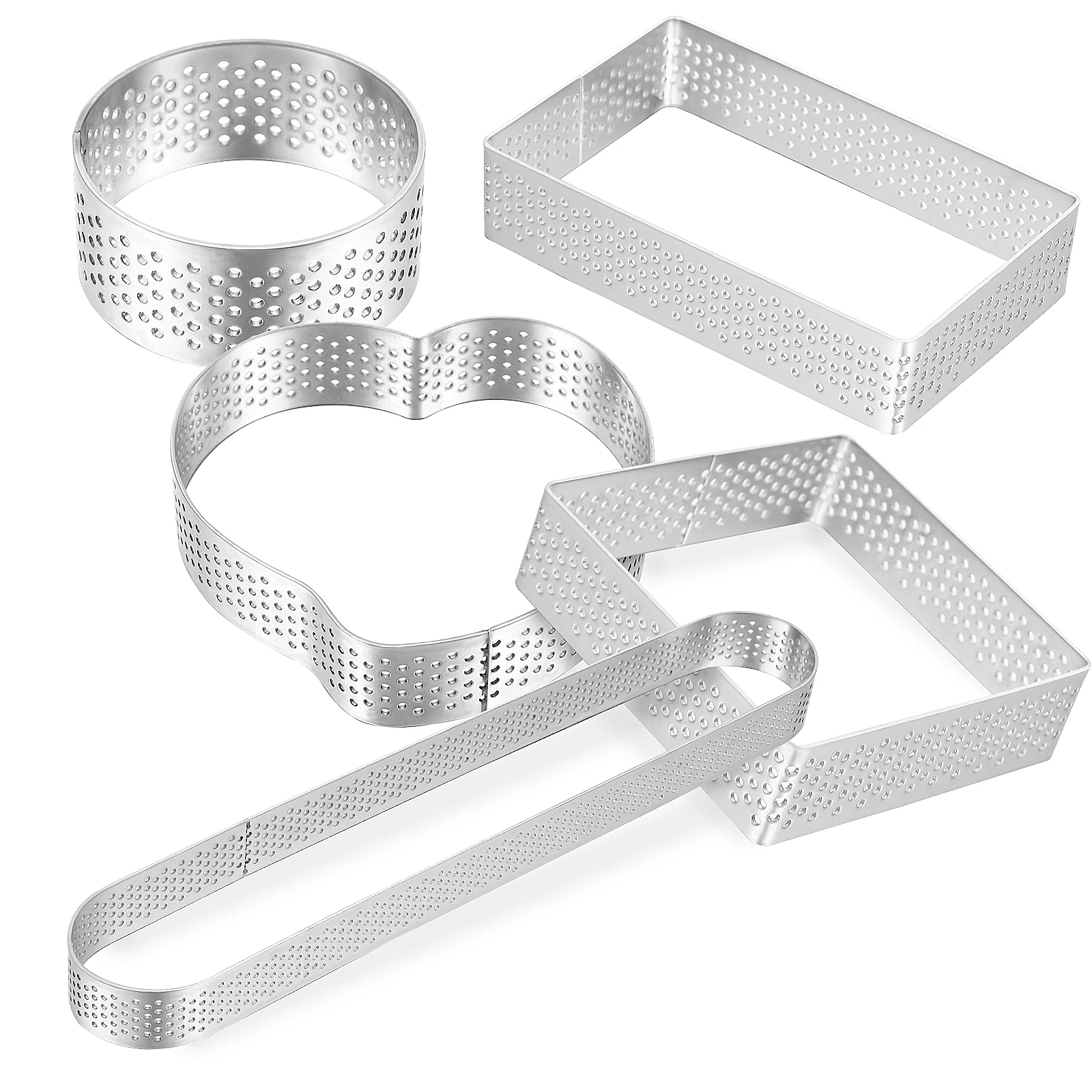 5 Pcs Pastry Molds Tart for Baking Perforated Cake Cake Rings Ring Moulds Easy Clean Tart Rings For Baking Oven Safe
5 Pcs Pastry Molds Tart for Baking Perforated Cake Cake Rings Ring Moulds Easy Clean Tart Rings For Baking Oven Safe