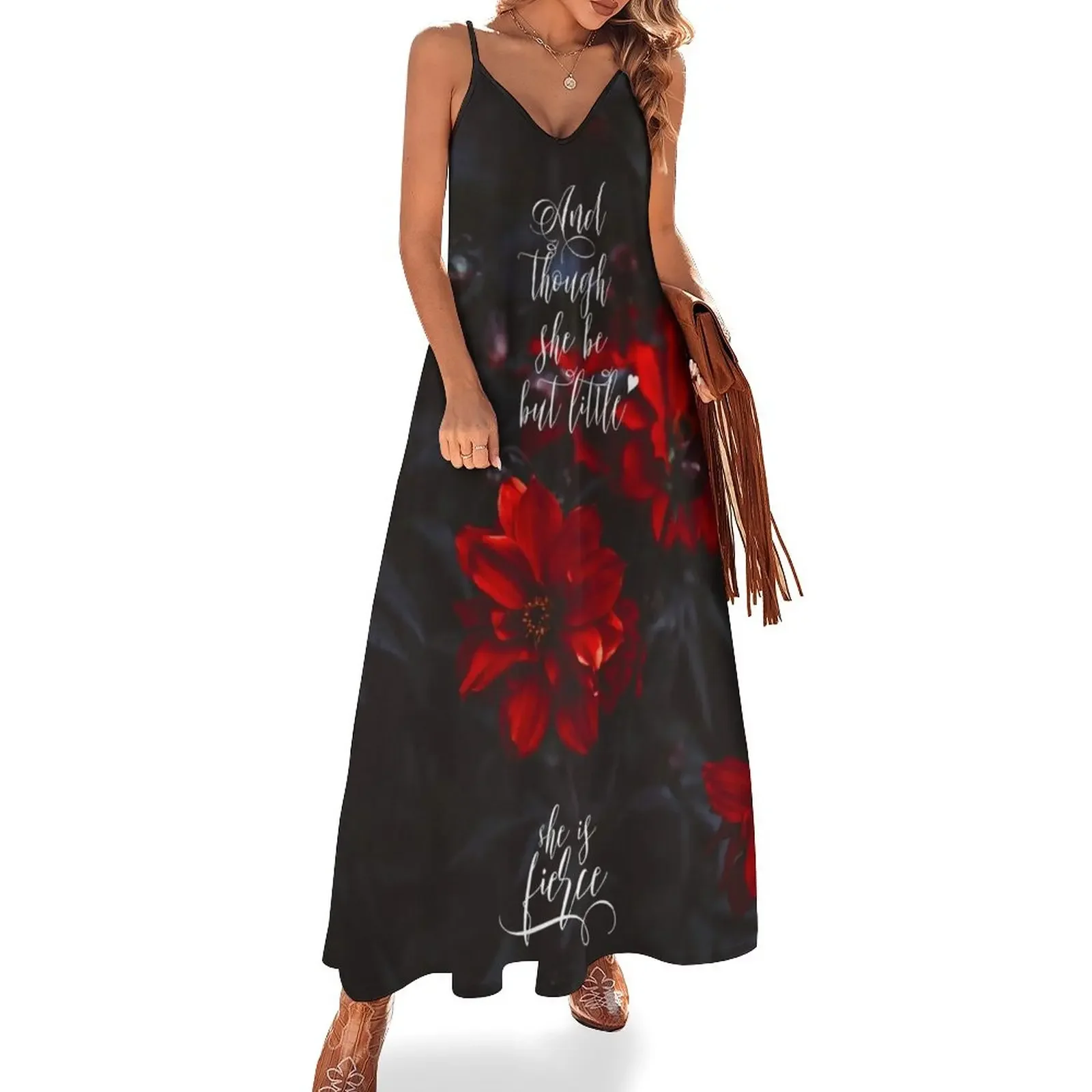 And though she be but little she is fierce (Blood Red Flowers). Sleeveless Dress prom clothes women clothes summer clothes Dress
And though she be but little she is fierce (Blood Red Flowers). Sleeveless Dress prom clothes women clothes summer clothes Dress