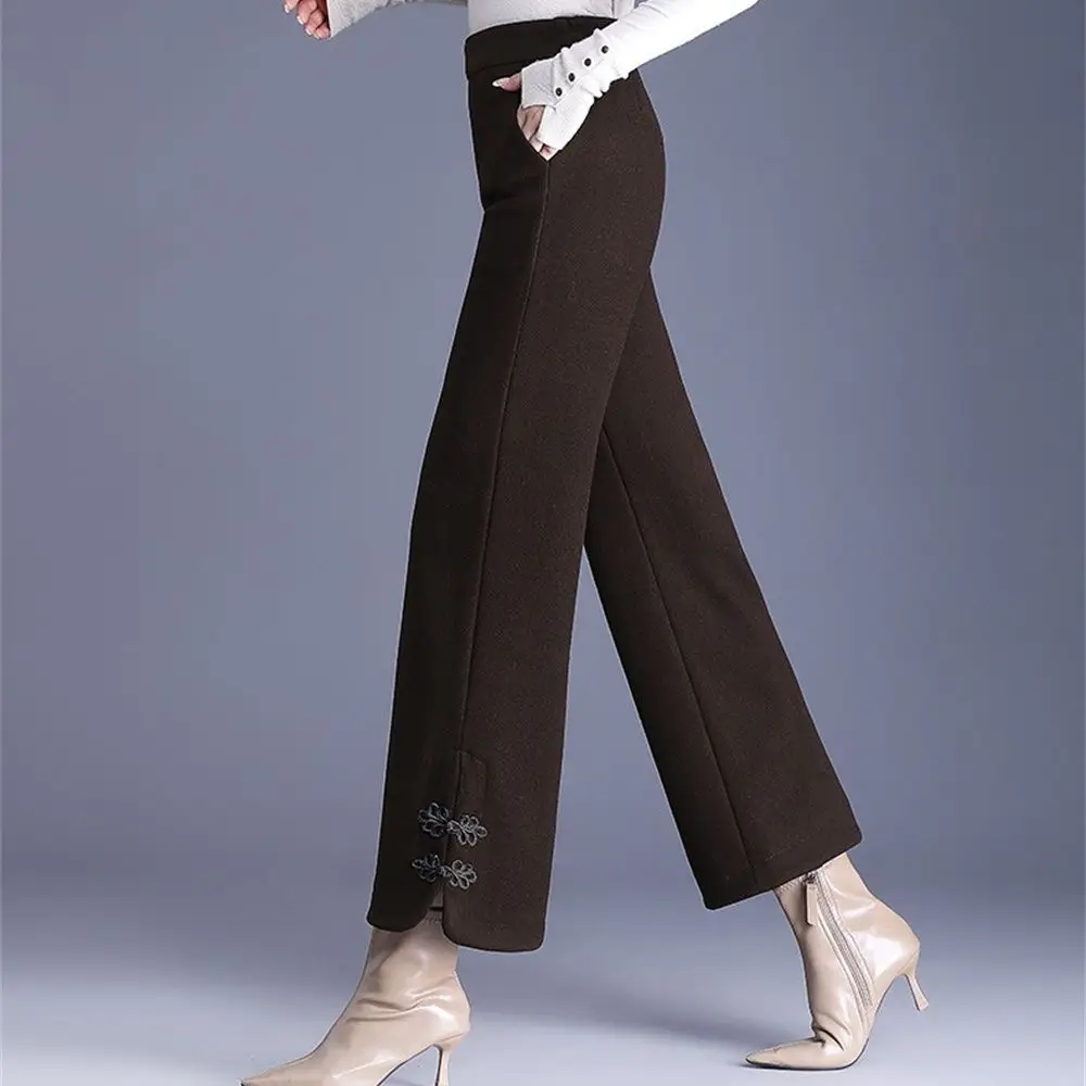 Новые весенние брюки, укороченные брюки в китайском стиле, новые свободные широкие брюки с высокой талией, прямые брюки
Новые весенние брюки, укороченные брюки в китайском стиле, новые свободные широкие брюки с высокой талией, прямые брюки