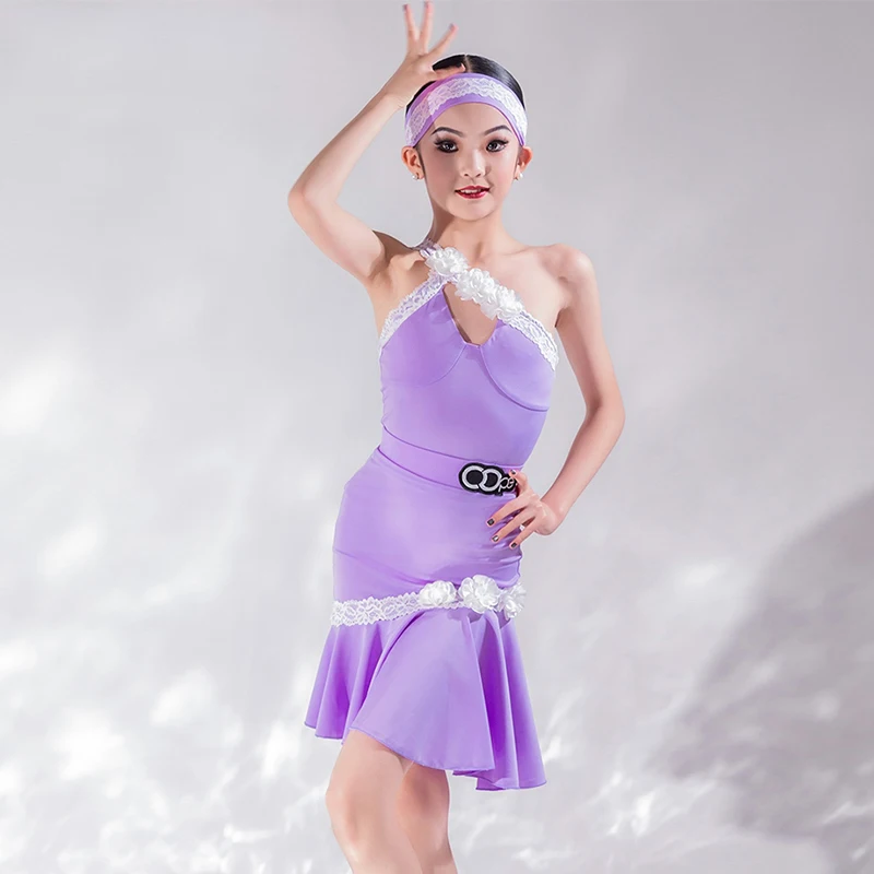Girls Purple Halter Latin Dance Dress Summer Sleeveless Samba Salsa Performance Clothes Kids Split Suit Training Wear DL11724
Girls Purple Halter Latin Dance Dress Summer Sleeveless Samba Salsa Performance Clothes Kids Split Suit Training Wear DL11724