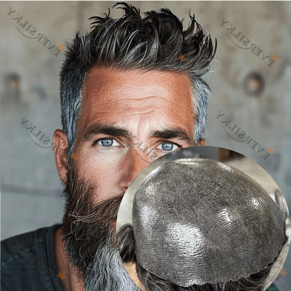 Durable Virgin Human Hair Grey 1b30 1B40 1b65 Natural Hairline Men Toupee Undetectable Top Quality Soft Natural Brown Hairpieces
Durable Virgin Human Hair Grey 1b30 1B40 1b65 Natural Hairline Men Toupee Undetectable Top Quality Soft Natural Brown Hairpieces