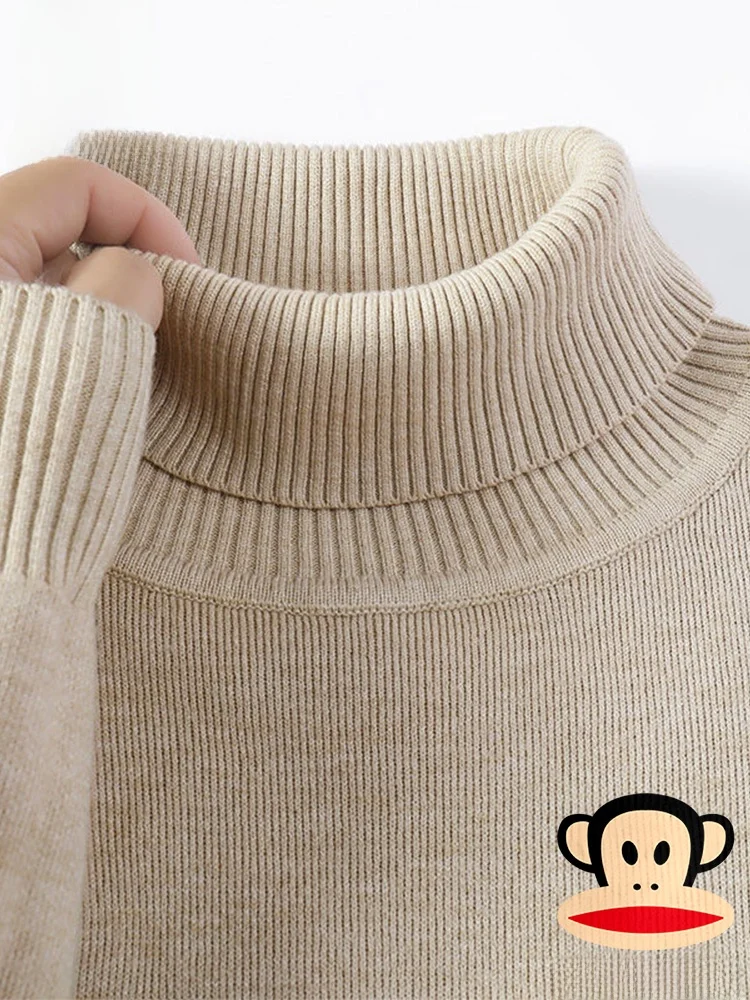 High Collar Knitted Sweater Men's Casual Loose Faion Inner Wear Turn down Cuff Autumn Winter Cartoon Print
High Collar Knitted Sweater Men's Casual Loose Faion Inner Wear Turn down Cuff Autumn Winter Cartoon Print