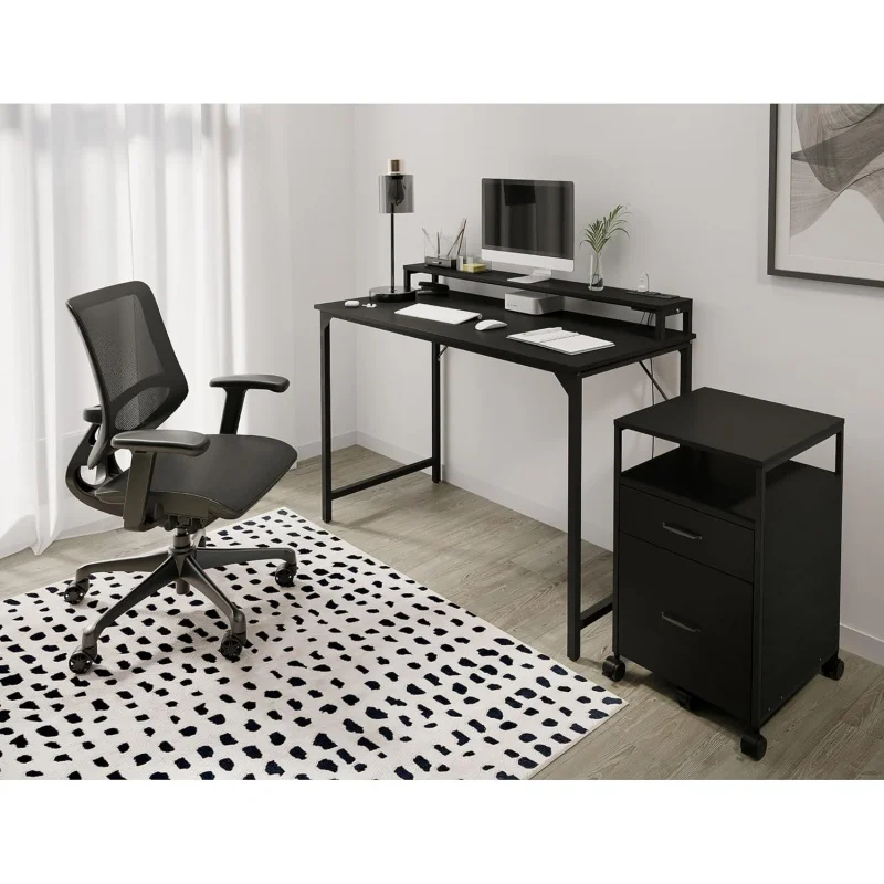 Ergonomic Mid-Back Mesh Task Chair, Black – BIFMA, Breathable, Lumbar Support, Swivel Home Office
Ergonomic Mid-Back Mesh Task Chair, Black – BIFMA, Breathable, Lumbar Support, Swivel Home Office