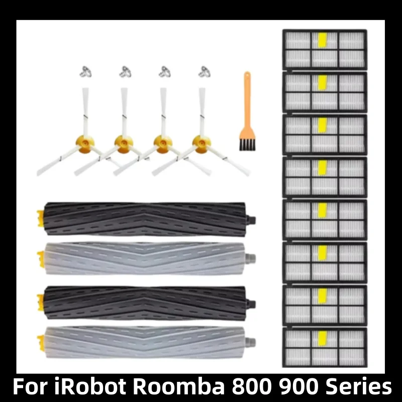 HEPA Filters Main Side Brushes For iRobot Roomba 800 900 Series 805 864 871 891 960 961 964 980 Vacuum Cleaner Parts Accessories
HEPA Filters Main Side Brushes For iRobot Roomba 800 900 Series 805 864 871 891 960 961 964 980 Vacuum Cleaner Parts Accessories