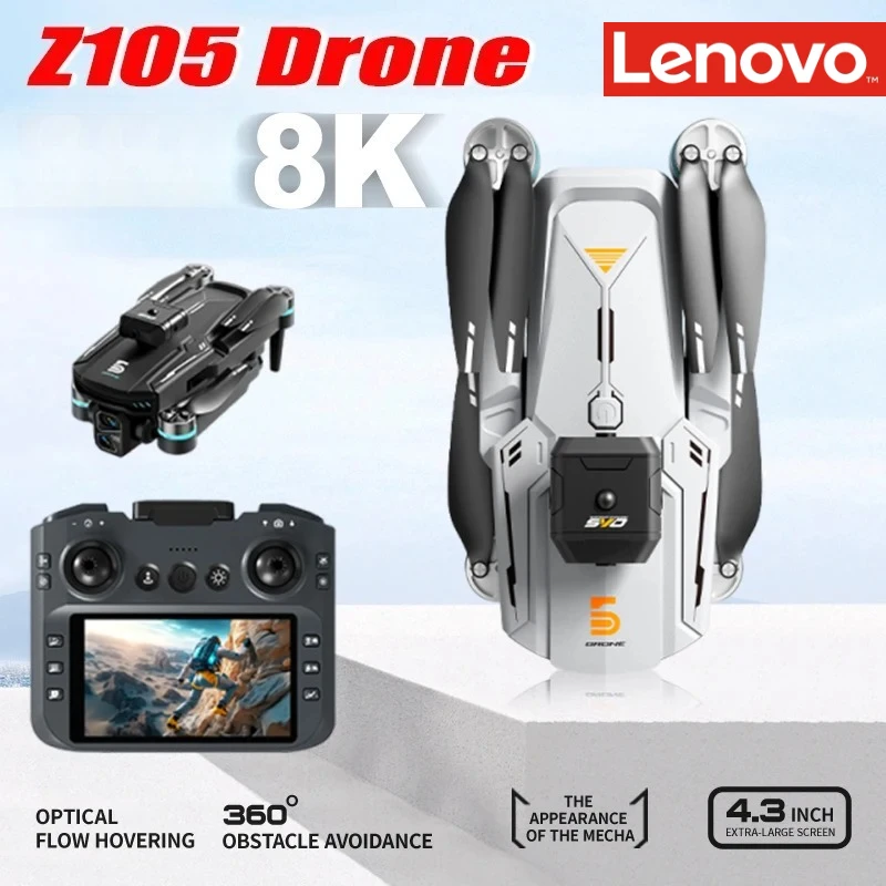 Lenovo Z105 Drone Brushless 4.3 Big Screen Remote 4K HD Camera Optical Flow 360 Obstacle Avoidance Mecha Quadcopter toys
Lenovo Z105 Drone Brushless 4.3 Big Screen Remote 4K HD Camera Optical Flow 360 Obstacle Avoidance Mecha Quadcopter toys