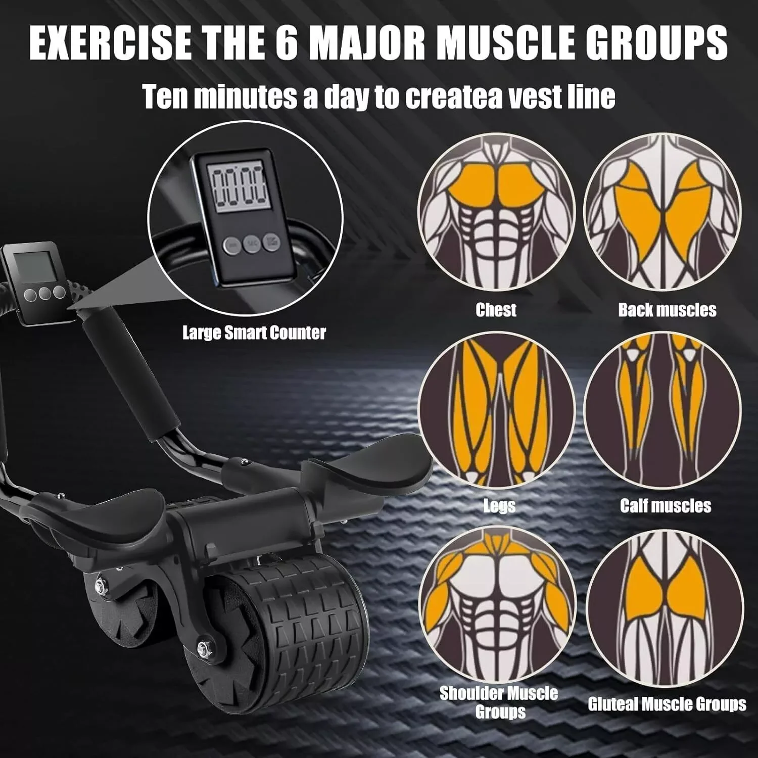 Elbow Support Automatic Rebound Abdominal Wheel,Ab Roller for Abdominal Exercise
Elbow Support Automatic Rebound Abdominal Wheel,Ab Roller for Abdominal Exercise
