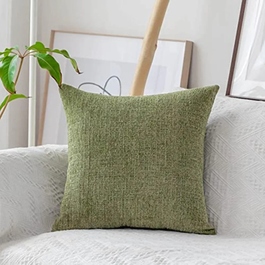 Green Pillow Covers 18x18 Garden Super Soft Chenille Throw Pillow Cover for Couch Car Chair Summer Decor, 45 x 45 cm, Grass
Green Pillow Covers 18x18 Garden Super Soft Chenille Throw Pillow Cover for Couch Car Chair Summer Decor, 45 x 45 cm, Grass