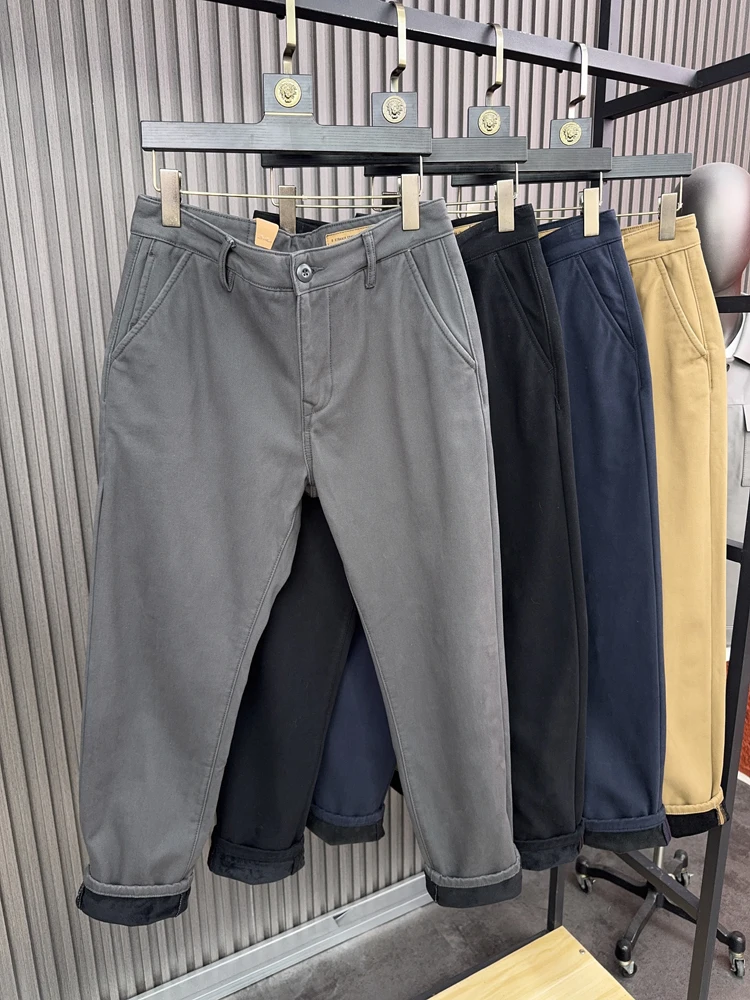 Svip Quali Thiened Fce Мужские прямые брюки Осень-зима Теплые повседневные брюки Slim Fit Pure Color Faion Urban S...
Svip Quali Thiened Fce Мужские прямые брюки Осень-зима Теплые повседневные брюки Slim Fit Pure Color Faion Urban S...