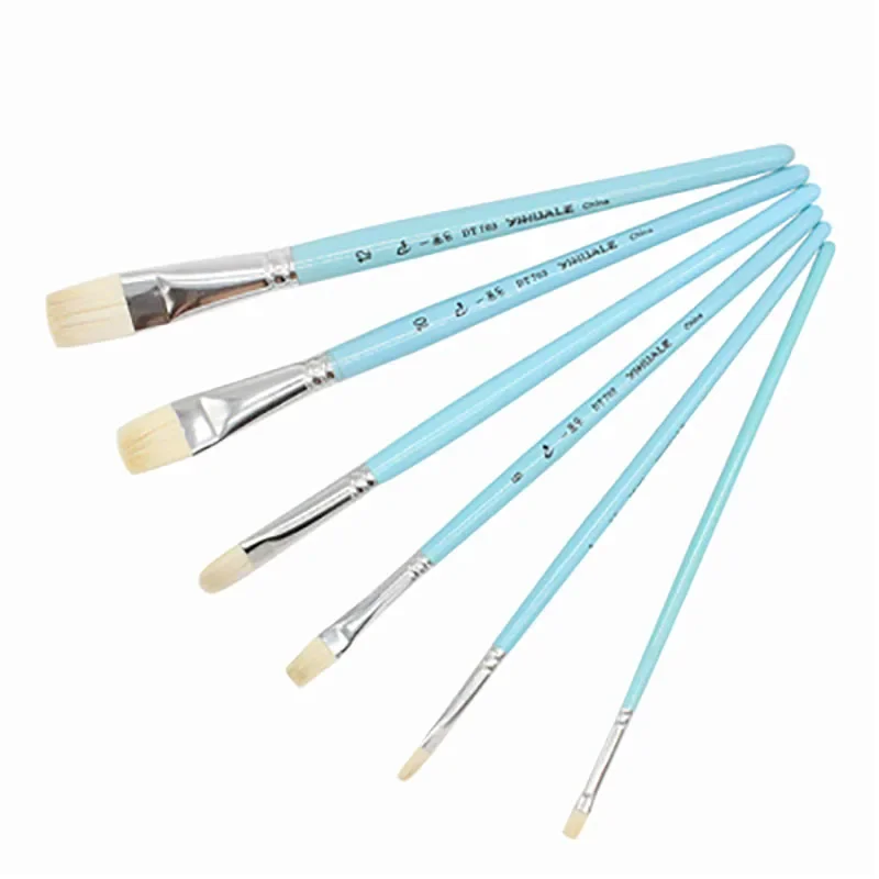 6pcs/set Professional Acrylic Paint Artist Paint Brushes for Watercolor Oil Wool Hair Short Birch Blue Short Rod Brush Series
6pcs/set Professional Acrylic Paint Artist Paint Brushes for Watercolor Oil Wool Hair Short Birch Blue Short Rod Brush Series