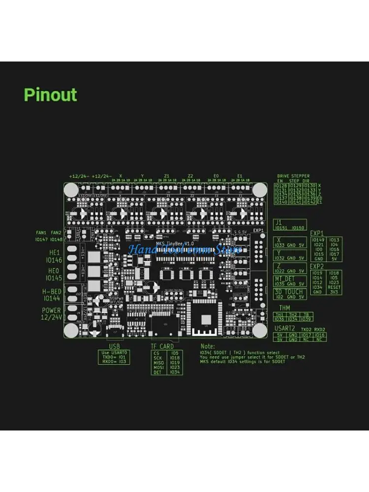 H37F 3D Printer Motherboard MKS Tinybee Control Board Esp32 Wifi Support MKS 12684
H37F 3D Printer Motherboard MKS Tinybee Control Board Esp32 Wifi Support MKS 12684