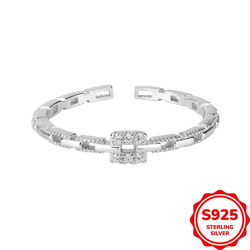 Уникальное дизайнерское универсальное женское обручальное кольцо из серебра S925 с асимметричным квадратным цирконом
Уникальное дизайнерское универсальное женское обручальное кольцо из серебра S925 с асимметричным квадратным цирконом