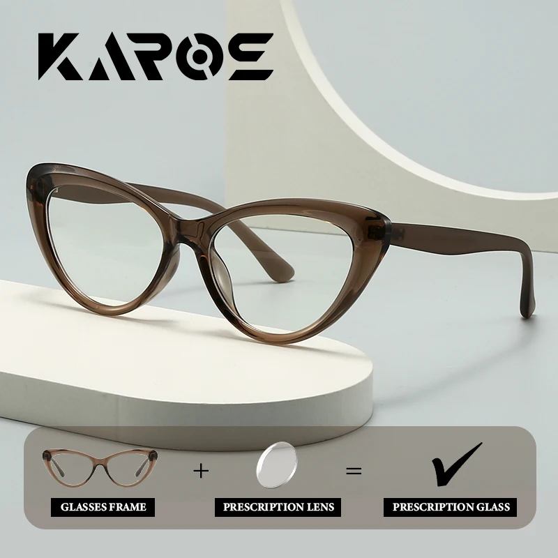 KAROS Women's Vintage Cat Eye Prescription Myopia Glasses, Progressive Multifocal Lenses with Blue Light Filter
KAROS Women's Vintage Cat Eye Prescription Myopia Glasses, Progressive Multifocal Lenses with Blue Light Filter