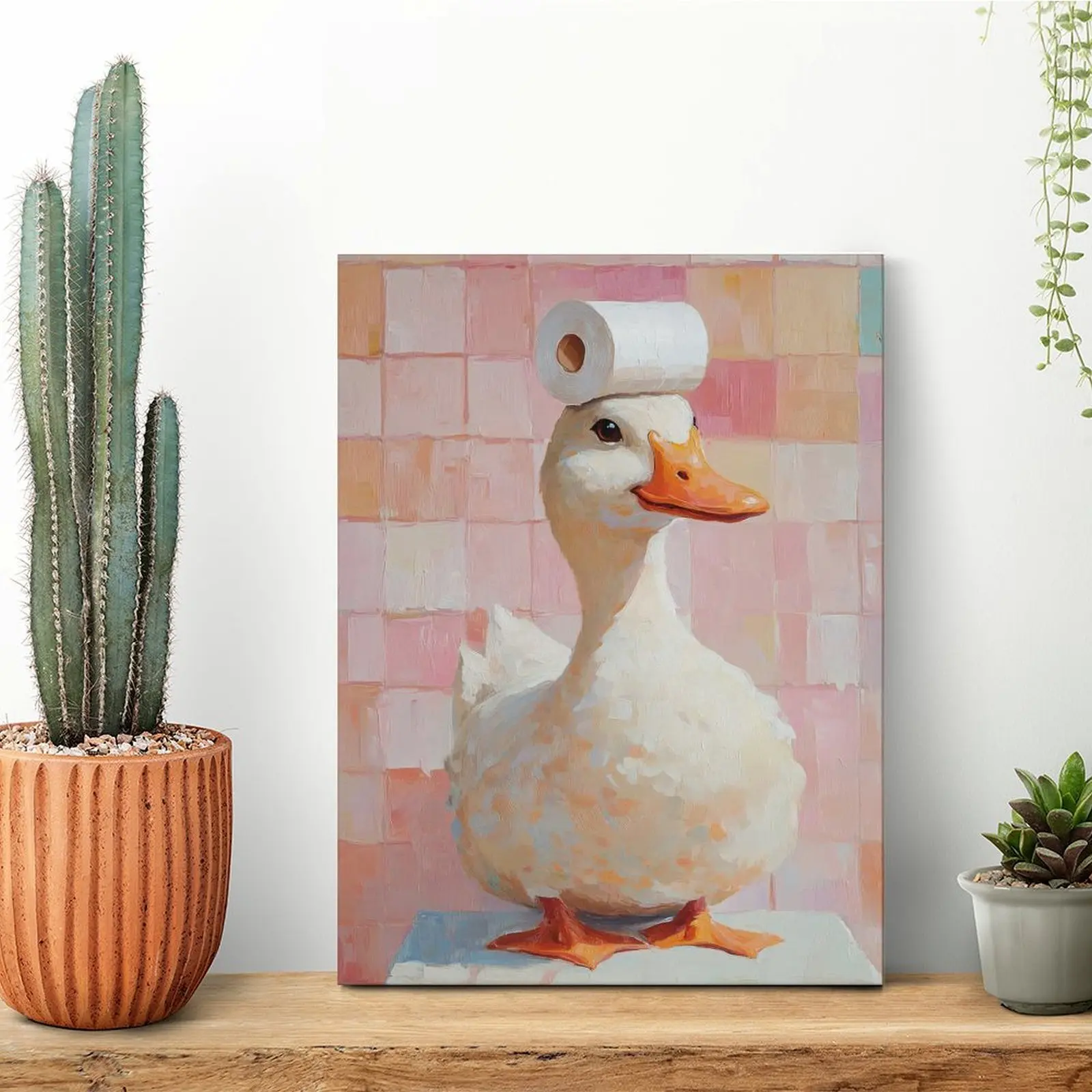 Duck With Toilet Paper Hat Canvas Painting Garage Designs Cave Wall Decor Garage Framed Wall Paintings
Duck With Toilet Paper Hat Canvas Painting Garage Designs Cave Wall Decor Garage Framed Wall Paintings