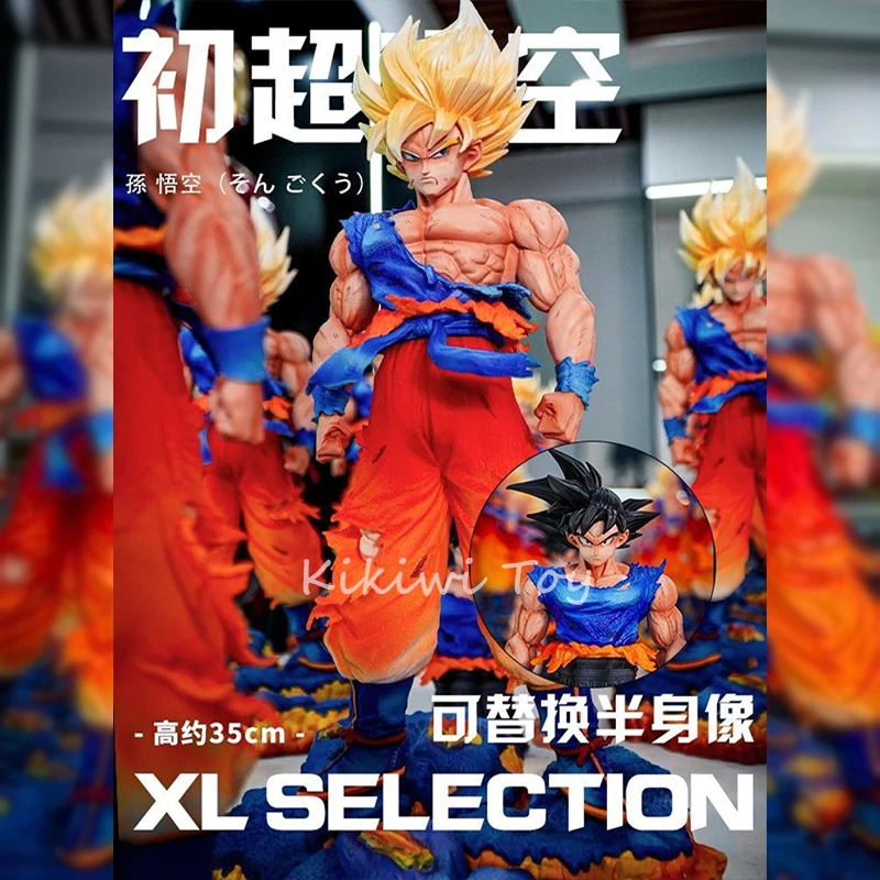 35cm JT Toys Dragon Ball Figure Son Goku Anime Figure Super Saiyan Figure 2 Heads Goku Figurine Statue Model Collection Toy Gift
35cm JT Toys Dragon Ball Figure Son Goku Anime Figure Super Saiyan Figure 2 Heads Goku Figurine Statue Model Collection Toy Gift