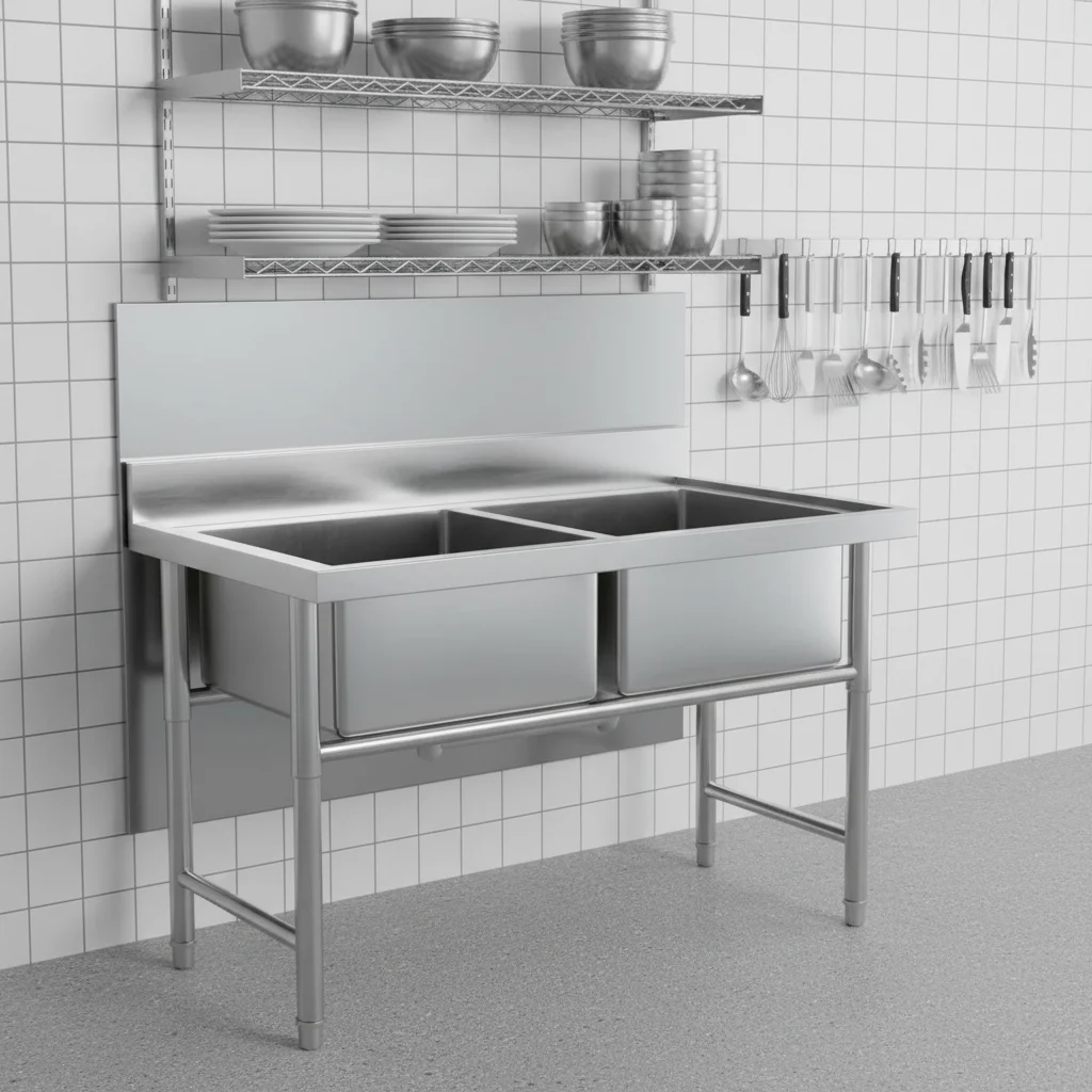 Customizable 201/304 Stainless Steel Double Square Bowl Kitchen Sink Backsplash-Without Faucet
Customizable 201/304 Stainless Steel Double Square Bowl Kitchen Sink Backsplash-Without Faucet