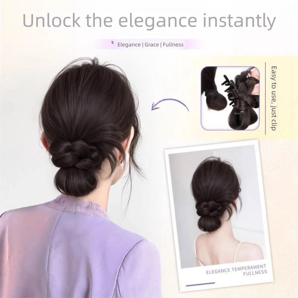 New Synthetic Hair Bun Claw Clip Bowknot Fluffy Bun Head Wig Natural Braided Hair Hairpiece Women
New Synthetic Hair Bun Claw Clip Bowknot Fluffy Bun Head Wig Natural Braided Hair Hairpiece Women