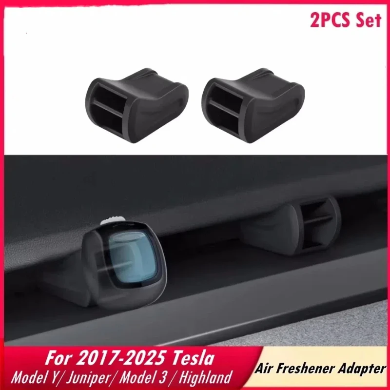 2PCS Air Freshener Adapters for 2017-2025 Tesla Model Y Juniper & Model 3 & 3 Highland Air Vent (Air Freshener not Included)
2PCS Air Freshener Adapters for 2017-2025 Tesla Model Y Juniper & Model 3 & 3 Highland Air Vent (Air Freshener not Included)