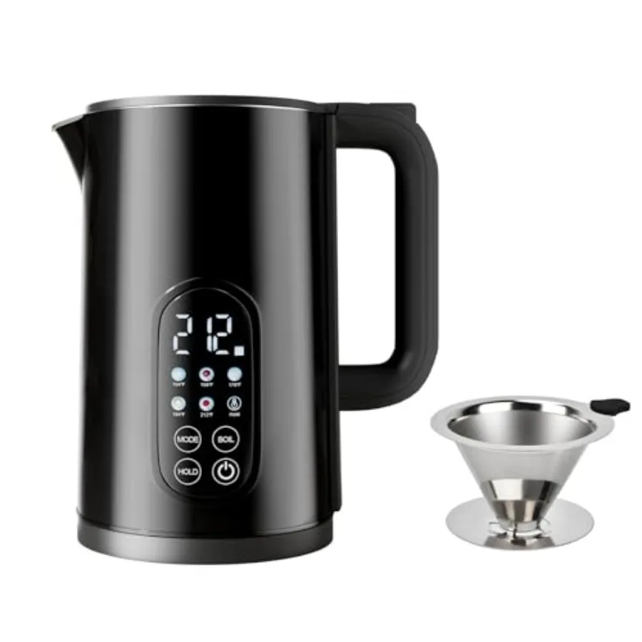 Electric Kettle with Temperature Control 1.7L Stainless Steel Hot Water Kettle 5 Presets 2H Keep Warm Fast Boil e with Stainles
Electric Kettle with Temperature Control 1.7L Stainless Steel Hot Water Kettle 5 Presets 2H Keep Warm Fast Boil e with Stainles