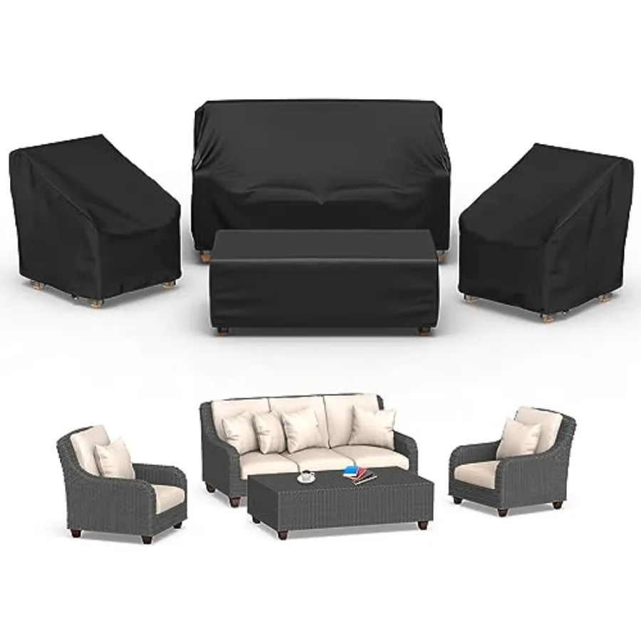 Patio Furniture Covers 4 Pcs Outdoor Furniture Cover Waterproof includ Ourdoor Sofa Cover 2 Chair Covers Coffee Table Cover wit
Patio Furniture Covers 4 Pcs Outdoor Furniture Cover Waterproof includ Ourdoor Sofa Cover 2 Chair Covers Coffee Table Cover wit