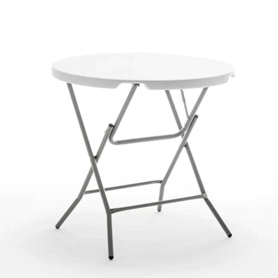 White 32" Round 30" Height Round Plastic Folding Table Commercial Portable for Picnic Party Event Camping Banquet Card Dining W
White 32" Round 30" Height Round Plastic Folding Table Commercial Portable for Picnic Party Event Camping Banquet Card Dining W
