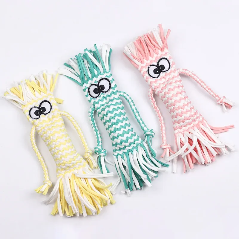 1/Set Dog Rope Chew Toy Straw Head Braided Knot Doll Squeaker Sound Toy Molar Dog Toy Pet Training Interactive Pet Supplies
1/Set Dog Rope Chew Toy Straw Head Braided Knot Doll Squeaker Sound Toy Molar Dog Toy Pet Training Interactive Pet Supplies