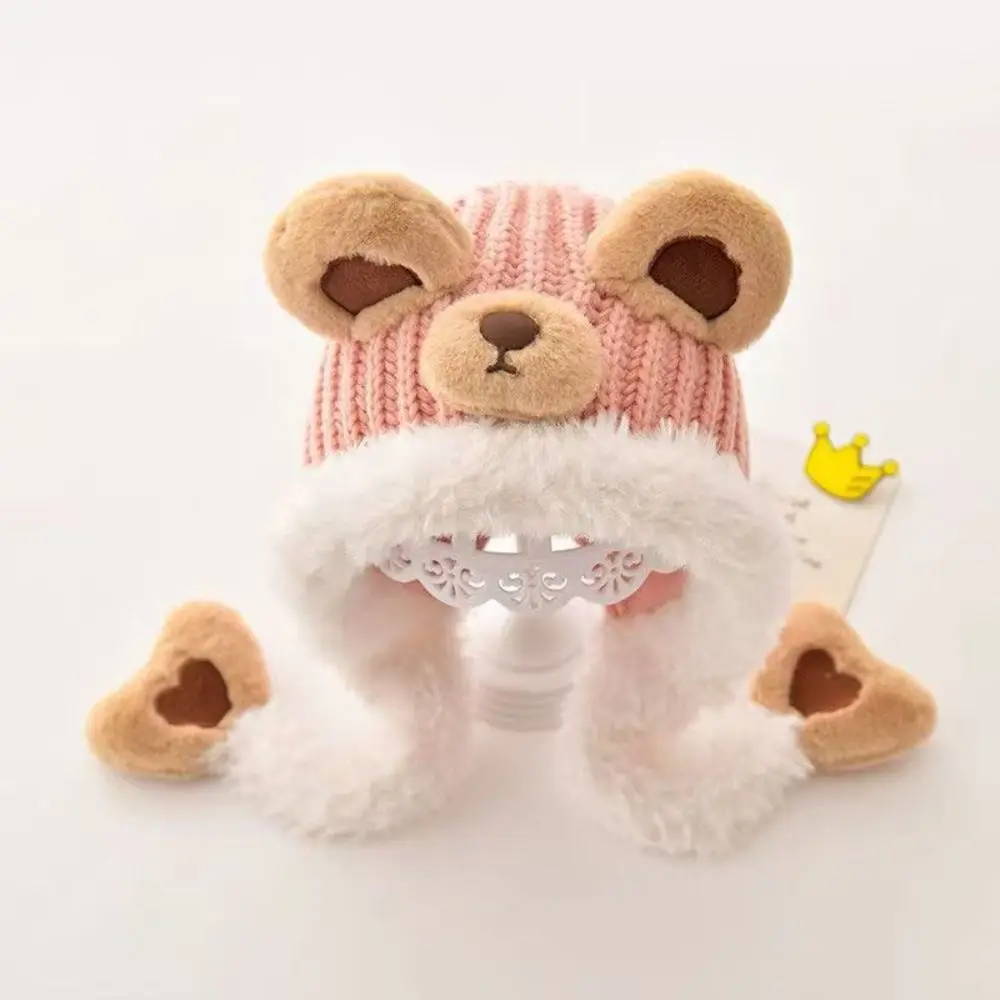 Kawaii Cartoon Beanie Caps Bear Thickened Baby Ear Protection Hat Windproof Coldproof Knitted Warm Hat for Boys Girls
Kawaii Cartoon Beanie Caps Bear Thickened Baby Ear Protection Hat Windproof Coldproof Knitted Warm Hat for Boys Girls