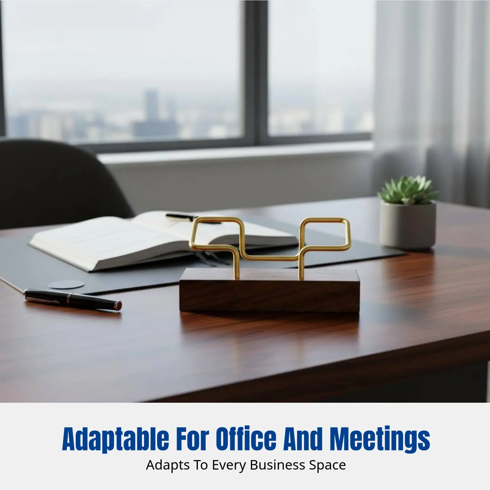 Walnut Business Card Holder, Metal Card Stand, Creative Desktop Organizer for Office
Walnut Business Card Holder, Metal Card Stand, Creative Desktop Organizer for Office