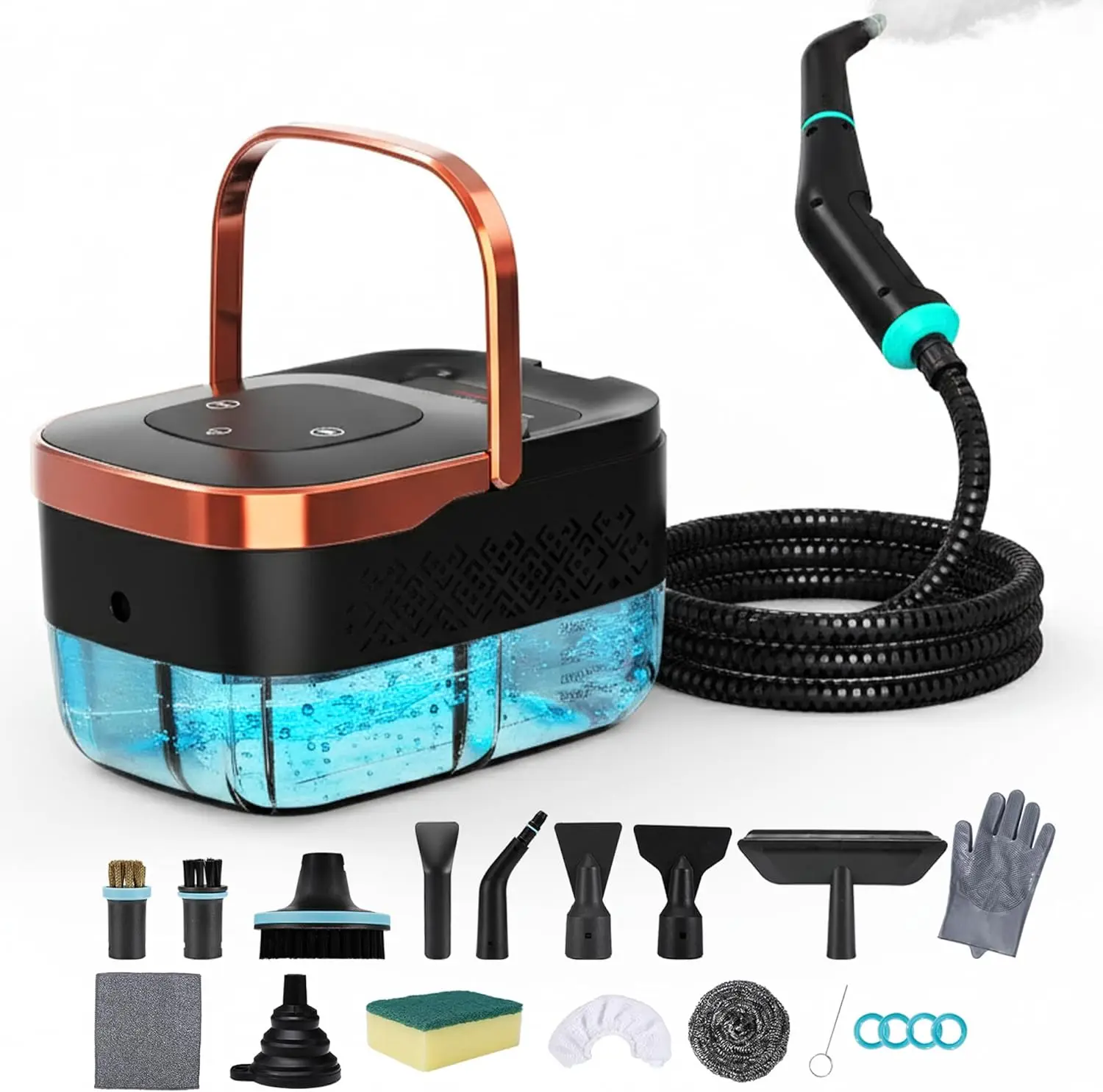Handheld Steam Cleaner 1500W, 6-Level Adjustable Steam, 15s Heat-Up, 43oz Tank, for Home & Car Detailing, 20-Piece Accessories
Handheld Steam Cleaner 1500W, 6-Level Adjustable Steam, 15s Heat-Up, 43oz Tank, for Home & Car Detailing, 20-Piece Accessories