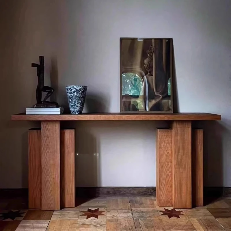 Medieval solid wood entrance table art creative foyer entry living room decorative entrance table
Medieval solid wood entrance table art creative foyer entry living room decorative entrance table