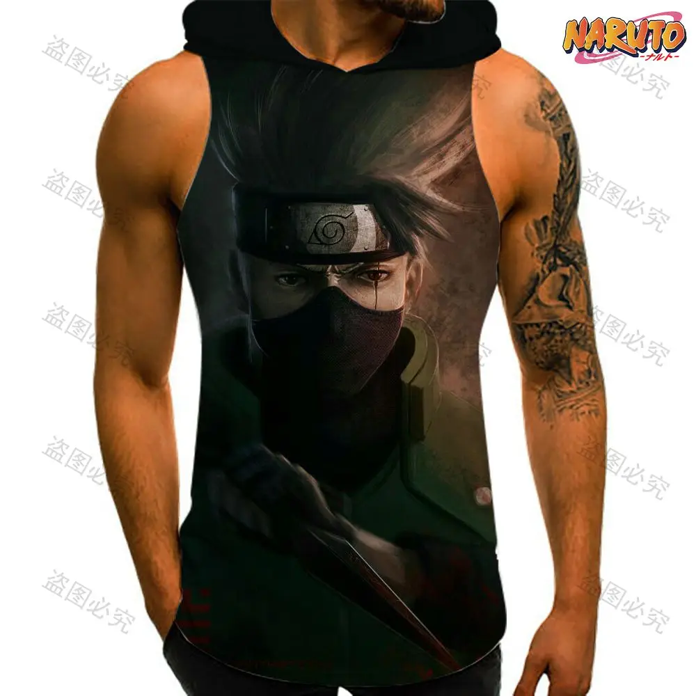 New Clothes for Men Hooded Vest Fashion Bodybuilding Naruto Anime Man Sleeveless Shirt Essentials Men's T-shirts Oversized Trend
New Clothes for Men Hooded Vest Fashion Bodybuilding Naruto Anime Man Sleeveless Shirt Essentials Men's T-shirts Oversized Trend