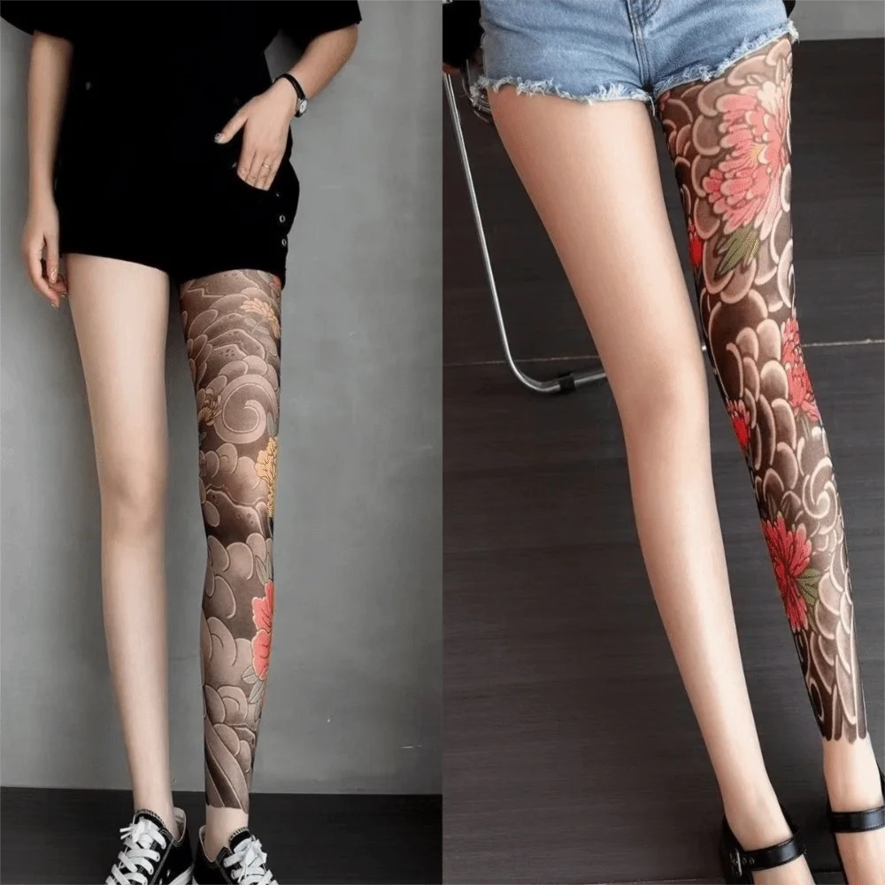 Sexy Peony Printed Tights High Waist Elastic Fake Tattoo Pantyhose Nylon Women Leggings Party
Sexy Peony Printed Tights High Waist Elastic Fake Tattoo Pantyhose Nylon Women Leggings Party