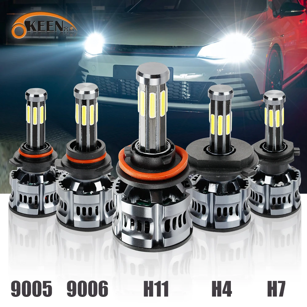 OKEEN H4 LED H7 Canbus H11 H8 HB4 H1 H3 9005 HB3 Auto Car Headlight Bulbs Motorcycle 9600LM Car Accessories 6000K White Fog Lamp
OKEEN H4 LED H7 Canbus H11 H8 HB4 H1 H3 9005 HB3 Auto Car Headlight Bulbs Motorcycle 9600LM Car Accessories 6000K White Fog Lamp