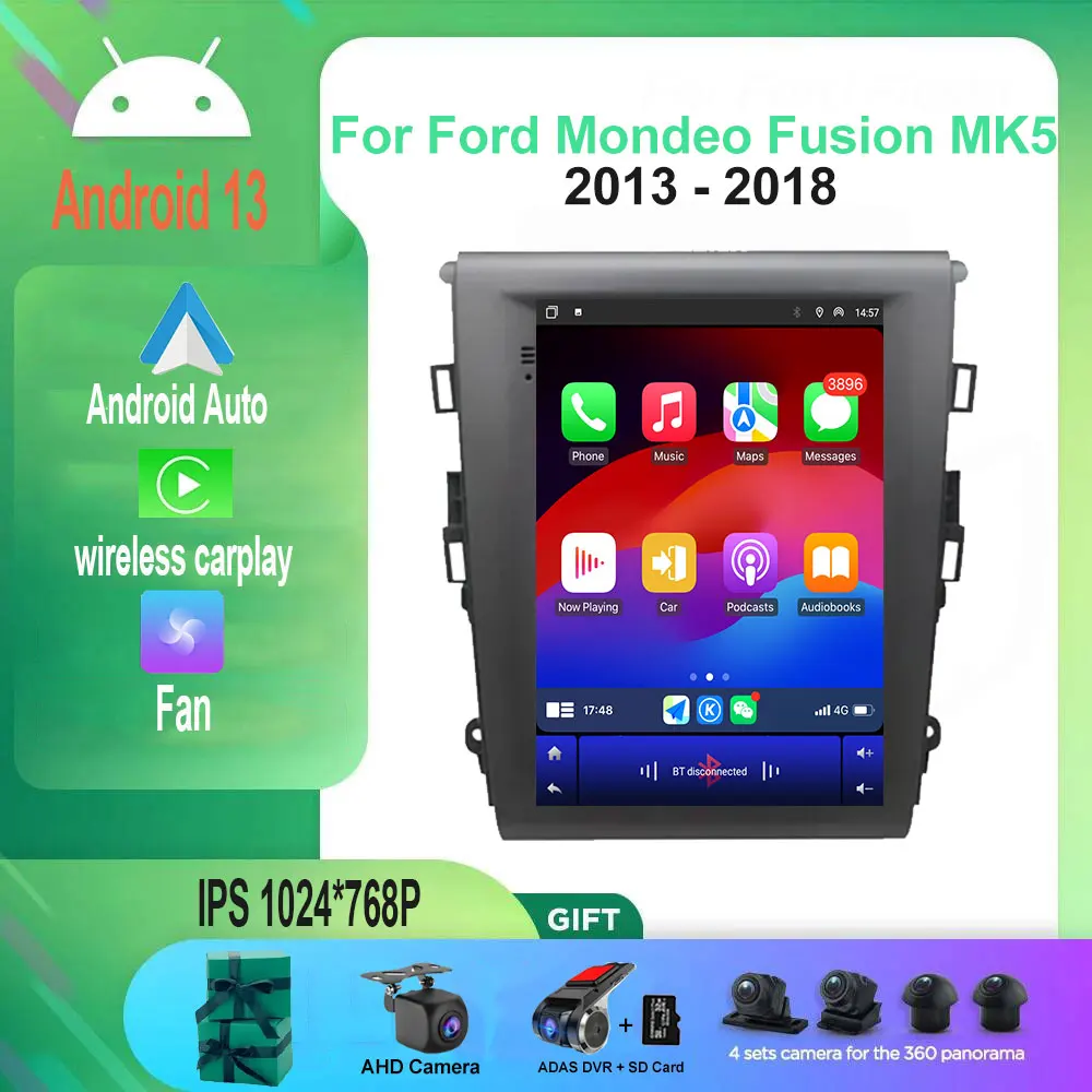 Android 13 для Ford Mondeo Fusion MK5 2013 - 2018 автомобильное Стерео Радио мультимедийный видео плеер wifi GPS Carplay
Android 13 для Ford Mondeo Fusion MK5 2013 - 2018 автомобильное Стерео Радио мультимедийный видео плеер wifi GPS Carplay