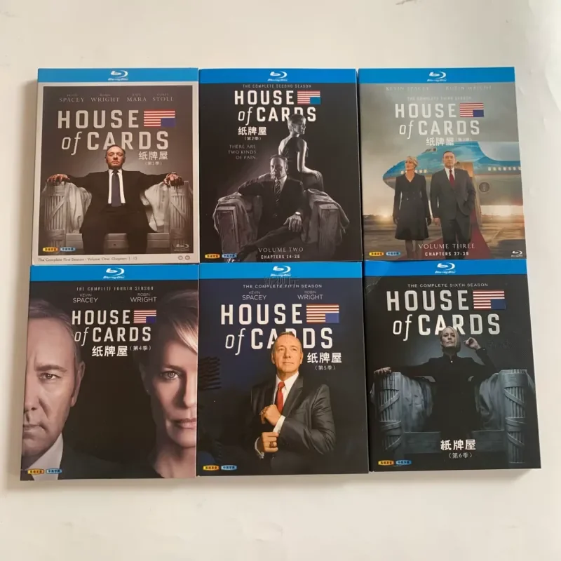 BD Blu-ray American Drama House of Cards Seasons 1–6 Season 23 Discs Ultra High Definition Undeleted Collector's Edition Box
BD Blu-ray American Drama House of Cards Seasons 1–6 Season 23 Discs Ultra High Definition Undeleted Collector's Edition Box