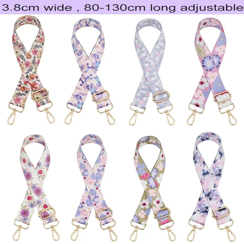 New Flower Printing Bag Shoulder Strap Accessories Single Shoulder Crossbody Adjustable Replacement Long Shoulder Strap Bag Part
New Flower Printing Bag Shoulder Strap Accessories Single Shoulder Crossbody Adjustable Replacement Long Shoulder Strap Bag Part