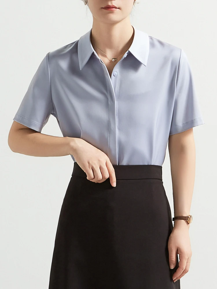 CHICBS Cloud Water Blue ort Sve irt Women's Summer New Sle Ele Commuting irt Ladies Hidden Button Design
CHICBS Cloud Water Blue ort Sve irt Women's Summer New Sle Ele Commuting irt Ladies Hidden Button Design